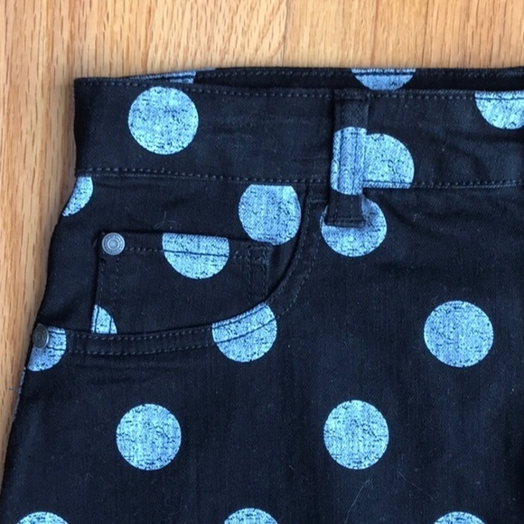 ARIZONA  Polka Dot Denim Skirt - Picture 8 of 9